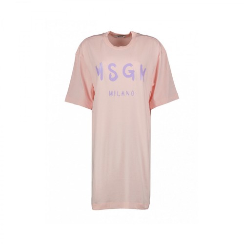 Msgm, T-shirt dress Różowy, female, 616.00PLN