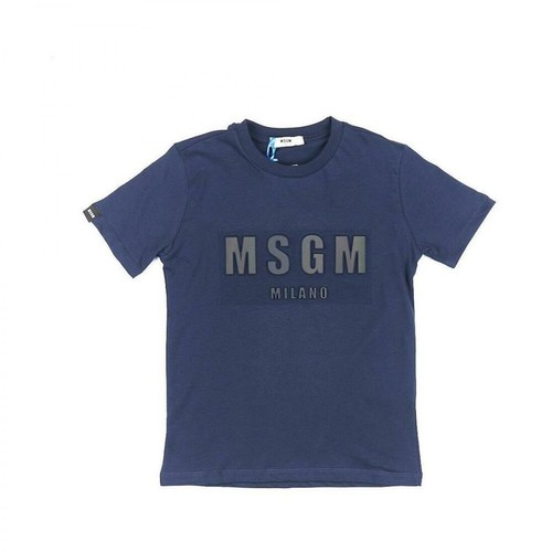 Msgm, t-shirt Niebieski, male, 215.00PLN
