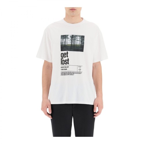 Neil Barrett, print t-shirt Biały, male, 1277.00PLN