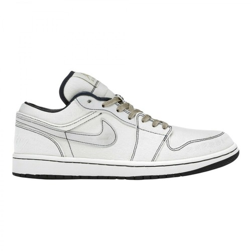 Nike, Air Jordan 1 Retro Phat Low Jeter Canvas Sneakers Biały, male, 3557.00PLN