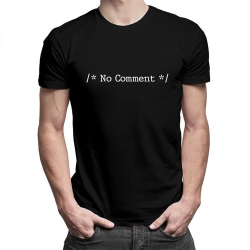/* No Comment */ - męska koszulka z nadrukiem 69.00PLN