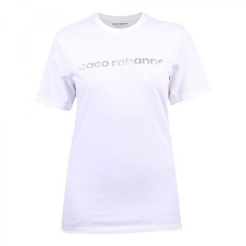Paco Rabanne, Branded T-shirt Biały, female, 329.00PLN