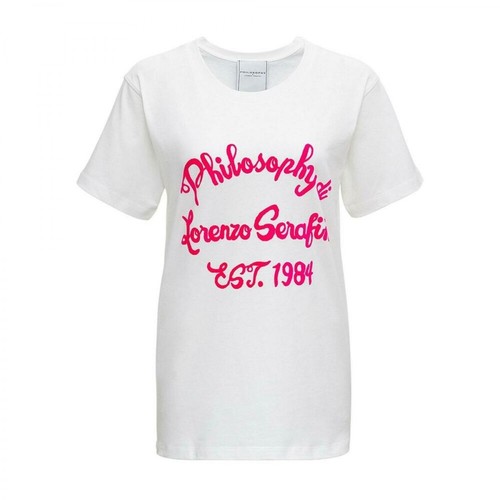 Philosophy di Lorenzo Serafini, T-Shirt with Print Biały, female, 531.00PLN