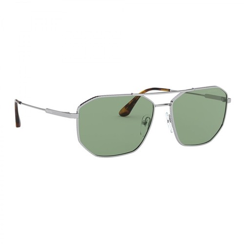Prada, SunglassesPR 64Xs 1Bc02D Zielony, male, 1004.00PLN