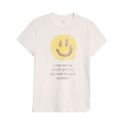 Re/Done, T-shirt Smiley 70s Loose Biały, female, 689.00PLN