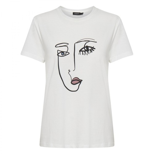 Soaked in Luxury, SLLash T-shirt SS Biały, female, 129.00PLN