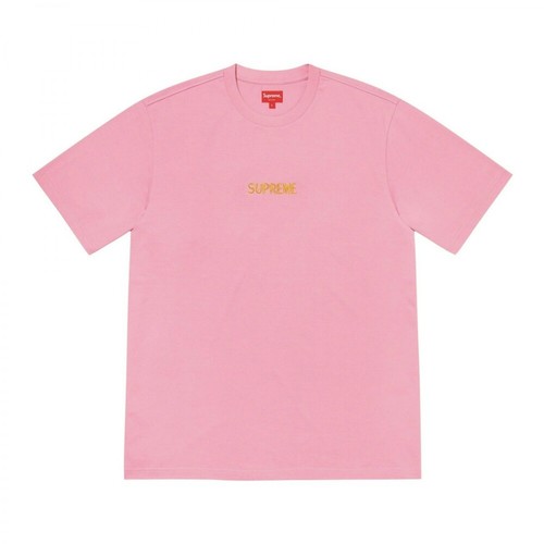 Supreme, Bullion Logo T-shirt Różowy, female, 884.00PLN