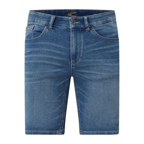 Szorty jeansowe o kroju slim fit z dzianiny dresowej stylizowanej na denim model ‘Madison’ 279.99PLN