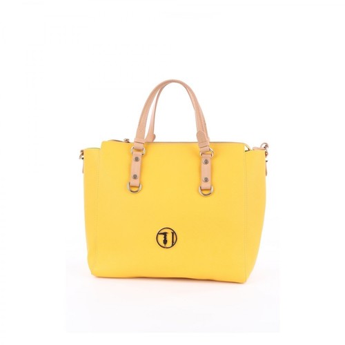 Trussardi, Shopping bag Żółty, female, 527.00PLN