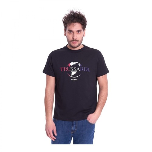 Trussardi, T-Shirt Czarny, male, 342.00PLN