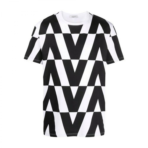 Valentino, V T-shirt Biały, male, 1437.00PLN