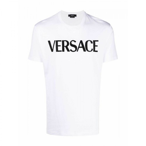 Versace, 10012841A009181W000 T-Shirt Biały, male, 1802.00PLN