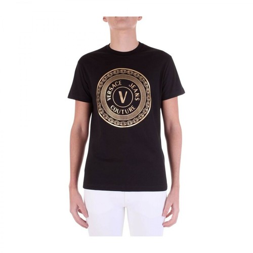 Versace Jeans Couture, T-shirt Czarny, male, 623.00PLN