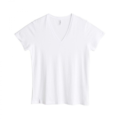 360 Icôn, Simple V-Neck T-Shirt Biały, female, 243.39PLN