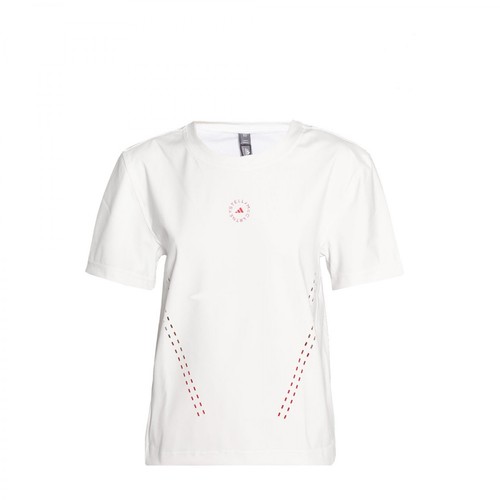 Adidas by Stella McCartney, T-shirt with logo Biały, female, 379.00PLN
