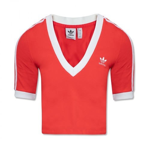Adidas Originals, T-shirt with logo Czerwony, female, 159.85PLN
