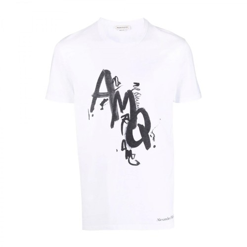 Alexander McQueen, T-shirt Biały, male, 1095.00PLN
