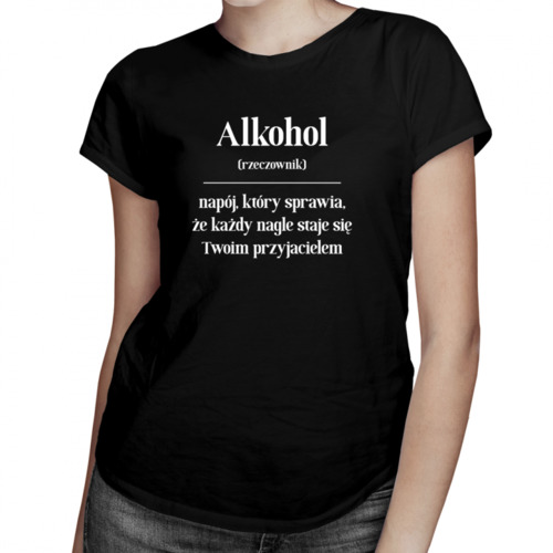 Alkohol - damska koszulka z nadrukiem 69.00PLN