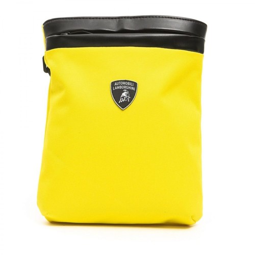 Automobili Lamborghini, Messenger Bag Żółty, male, 243.92PLN