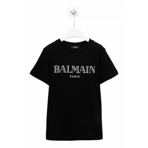Balmain, 6M8721-Mx030 t-shirt Czarny, male, 771.00PLN