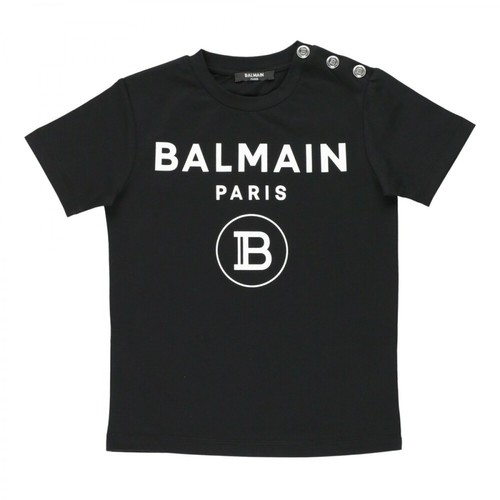Balmain, Balmain T-shirts and Polos Black Czarny, male, 653.00PLN