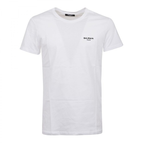 Balmain, Flock T-Shirt Biały, male, 1274.00PLN