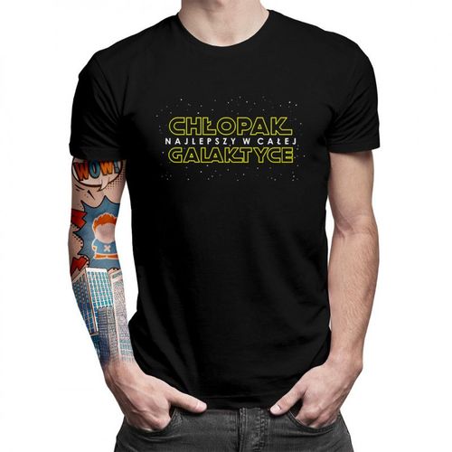 Chłopak - najlepszy w całej galaktyce - męska koszulka z nadrukiem 69.00PLN
