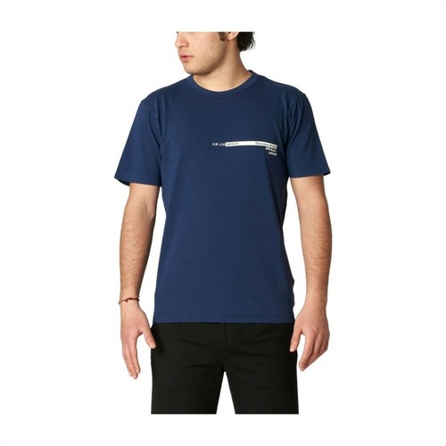 C.p. Company, T-shirt con stampa Niebieski, male, 369.00PLN