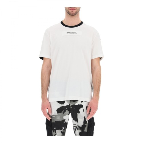 Dolce & Gabbana, Camouflage logo t-shirt Biały, male, 1243.00PLN