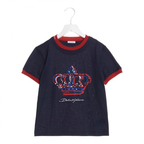 Dolce & Gabbana, T-shirt Niebieski, male, 612.00PLN
