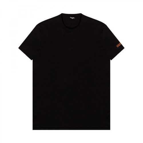 Dsquared2, Crewneck T-shirt Czarny, male, 604.00PLN