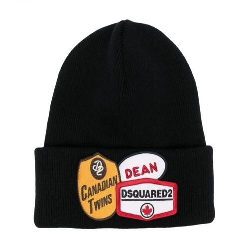 Dsquared2, Hat with logo Czarny, male, 719.00PLN