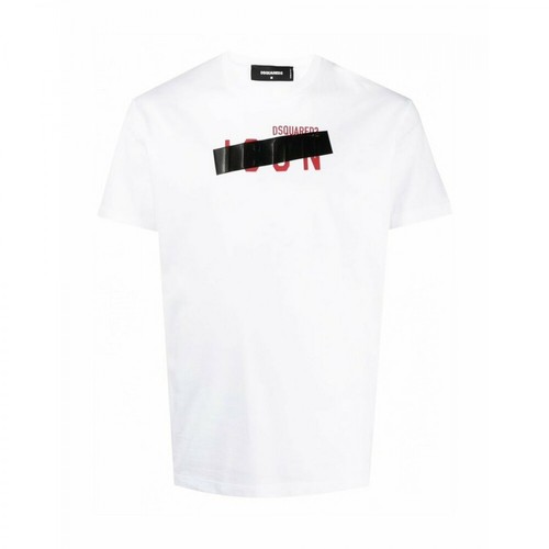 Dsquared2, Logo-print T-shirt Biały, male, 548.00PLN