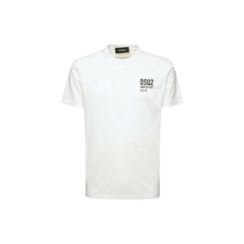 Dsquared2, T-Shirt Ceresio CON Stampa Biały, male, 684.00PLN