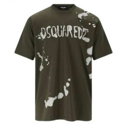 Dsquared2, T-shirt Zielony, male, 1167.00PLN