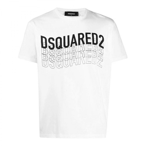 Dsquared2, T-shirty i koszulki polo Biały, male, 588.00PLN