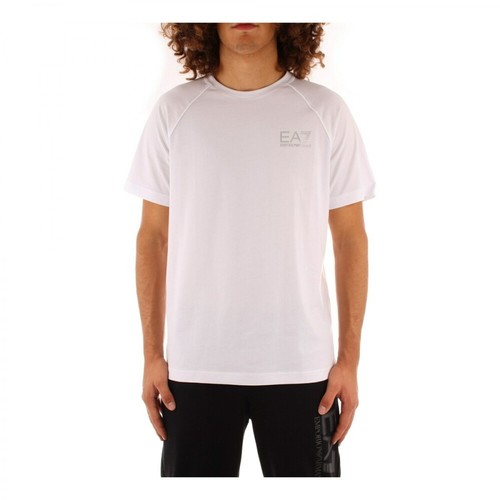 Emporio Armani EA7, 6Kpt25 T-shirt Biały, male, 362.00PLN