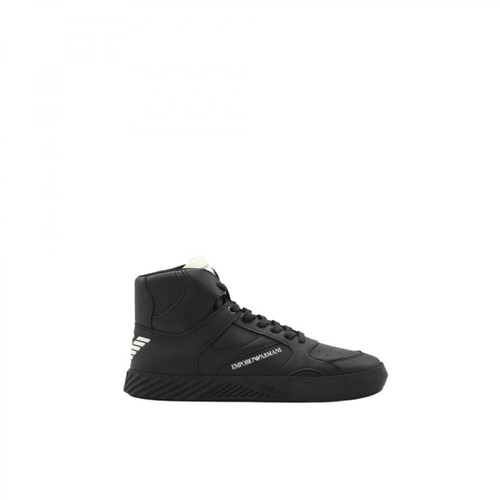 Emporio Armani, Sneakers Czarny, male, 830.00PLN