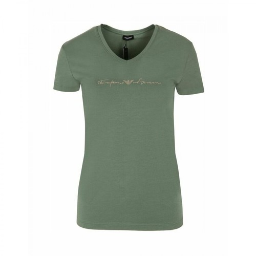 Emporio Armani, T-shirt Zielony, female, 179.40PLN