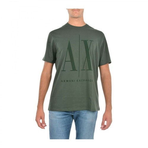 Emporio Armani, T-shirt Zielony, male, 228.00PLN