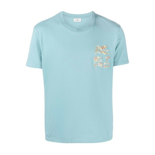 Etro, T-shirt Niebieski, male, 981.00PLN