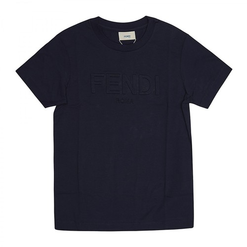 Fendi, T-shirt Niebieski, male, 1004.00PLN