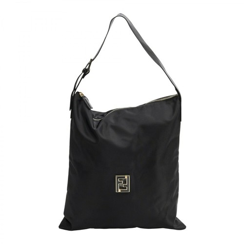Fendi Vintage, Używana duża torba na suwak Czarny, female, 2334.00PLN