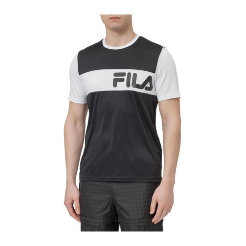 Fila, T-shirt with Logo Czarny, male, 154.00PLN