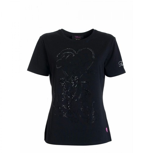 Fracomina, T-shirt regular fit Czarny, female, 160.00PLN