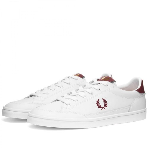 Fred Perry, Sneakers Authentic Deuce Biały, male, 552.00PLN