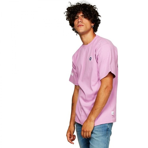 Gcds, Logo Back T-shirt Różowy, male, 840.00PLN