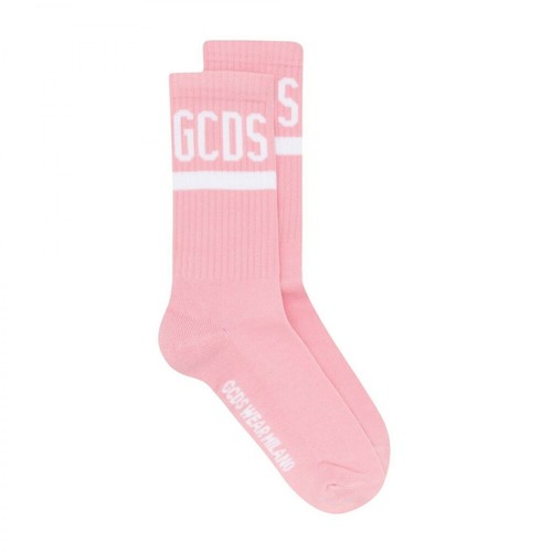 Gcds, Logo print socks Różowy, female, 96.00PLN