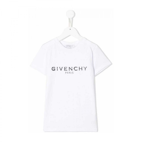 Givenchy, Crew-Neck T-Shirt With Print Biały, male, 540.43PLN