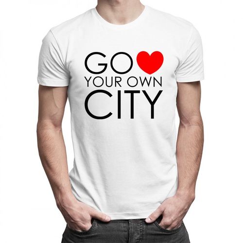 Go Love Your Own City - męska koszulka z nadrukiem 69.00PLN